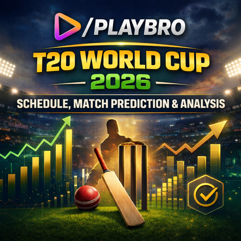 PlayBro T20 World Cup 2026 – Schedule & Match Prediction - Playbro Blog